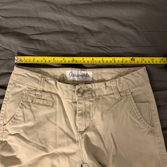 Aeropostale Beige Khaki pants size 2 Regular length - Picture 8 of 15
